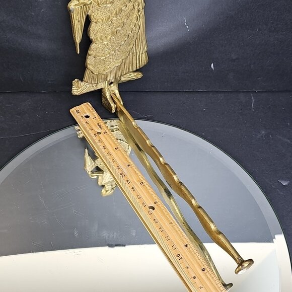 Vintage Solid Brass Woman Decorative Retractable Wall Clothes Hanger - Picture 3 of 11